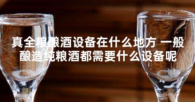 真全粮酿酒设备在什么地方 一般酿造纯粮酒都需要什么设备呢